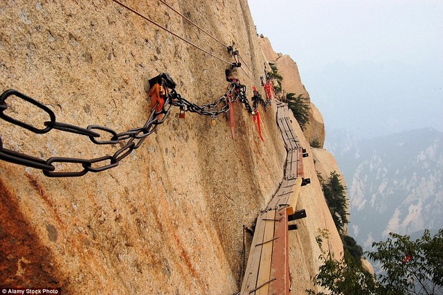 đường dẫn lên dãy núi Hoa Sơn, Trung Quốc