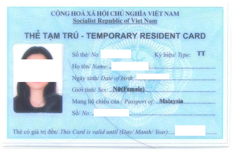 Dich vụ làm thẻ tạm trú Việt Nam cho người nước ngoài