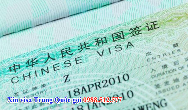 Dịch vụ làm visa Trung Quốc gấp