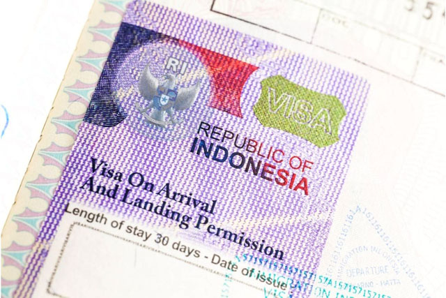 Landing visa Indonesia
