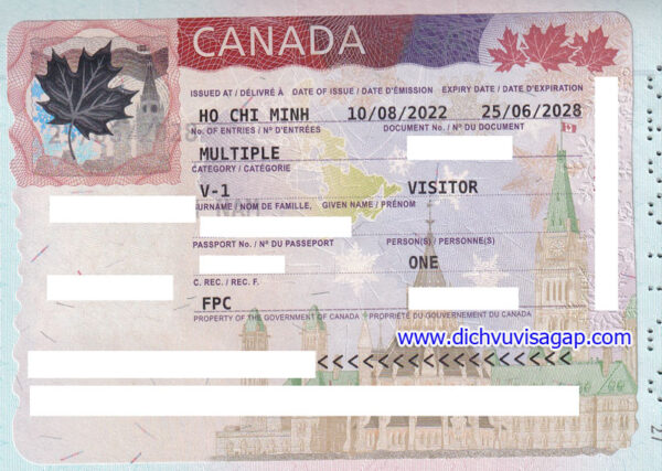 Dịch vụ làm visa Canada diện du lịch, công tác, thăm thân