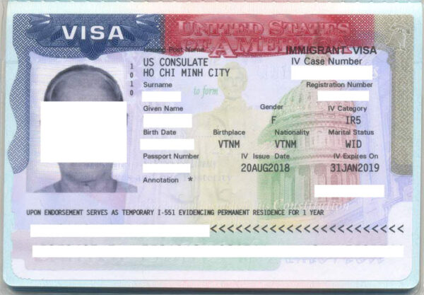 Visa Mỹ diện định cư