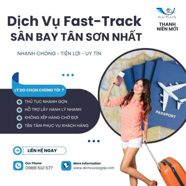 Dịch vụ Fast Track tại sân bay Tân Sơn Nhất, hay còn gọi là dịch vụ đón tiễn khách tại sân bay Tân Sơn Nhất