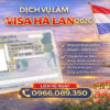 Dịch vụ làm visa Hà Lan tại TPHCM: Combo du lịch Hà Lan trọn gói