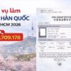 Dịch vụ làm visa Hàn Quốc tại TPHCM 2026 trọn gói
