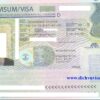 Visa Đức dán vào hộ chiếu