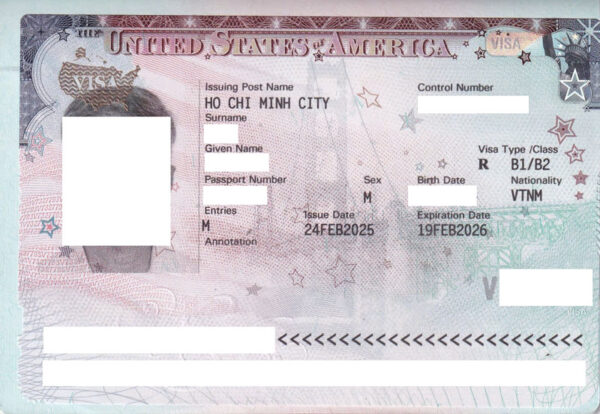 Visa Mỹ mẫu mới nhất 2026