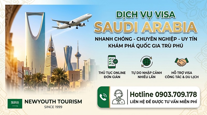 Dịch vụ visa Saudi Arabia, xin visa Ả Rập Xê Út