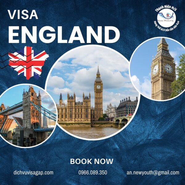 Dịch vụ visa Anh của Công Ty Thanh Niên Mới