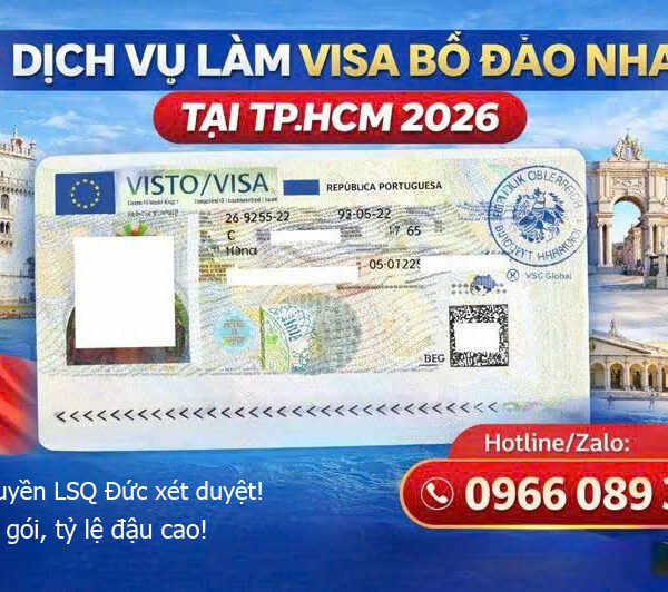Dịch vụ làm visa Bồ Đào Nha tại TPHCM 2026: combo du lịch Bồ Đào Nha trọn gói