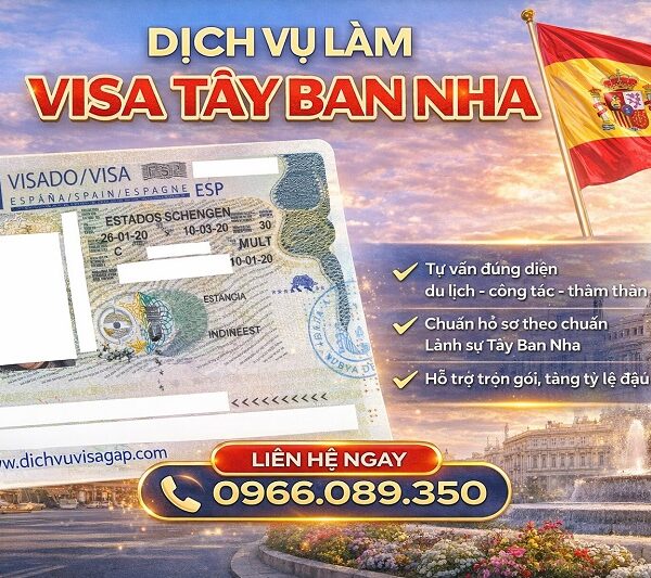 Dịch vụ làm visa Tây Ban Nha tại TPHCM