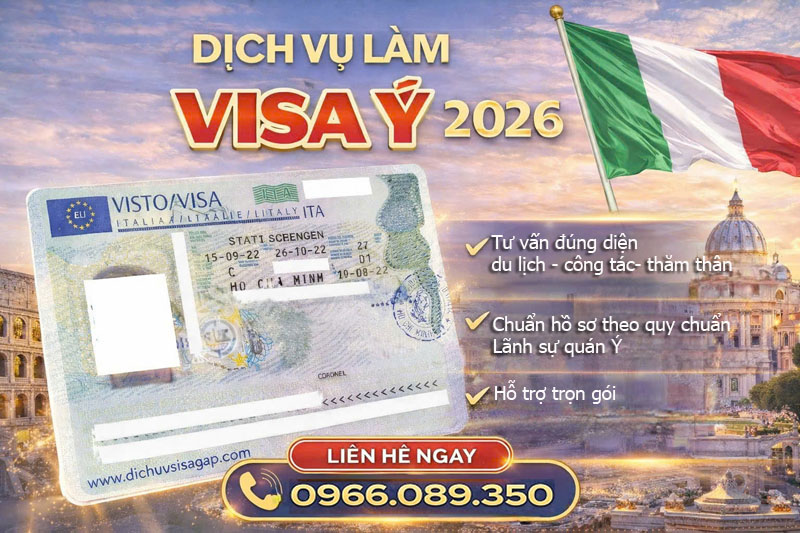 Dịch vụ làm visa Ý tại TPHCM: Combo du lịch Ý trọn gói 2026
