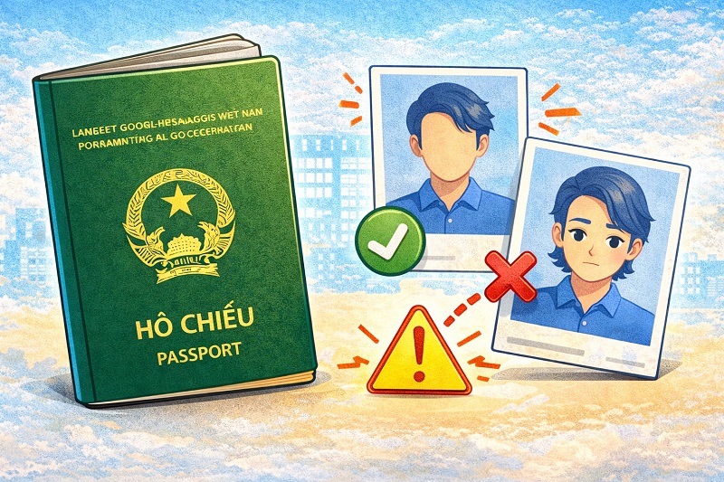 lỗi hình ảnh khi làm hộ chiếu online