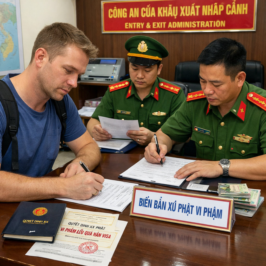 Trình diện cơ quan công an khi quá hạn visa Trình diện cơ quan công an khi quá hạn visa