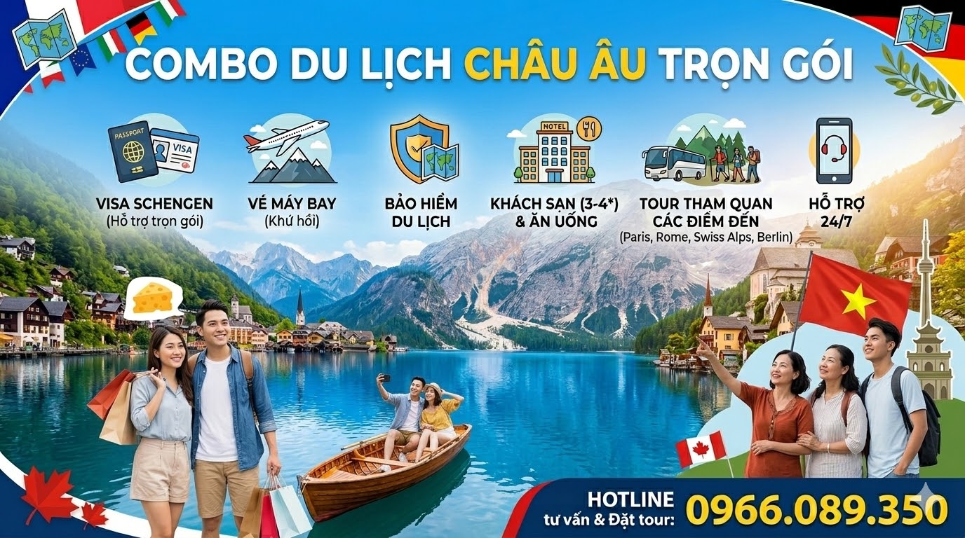 Combo du lịch Châu Âu trọn gói