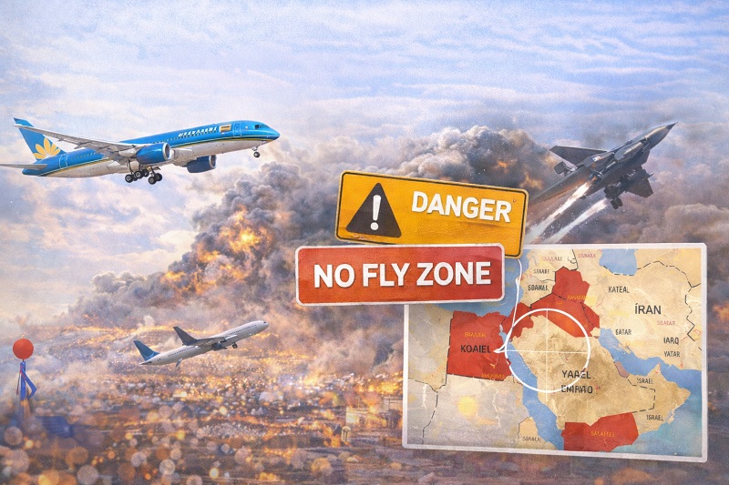 Cục Hàng không Việt Nam yêu cầu các hãng bay tránh vùng chiến sự Trung Đông