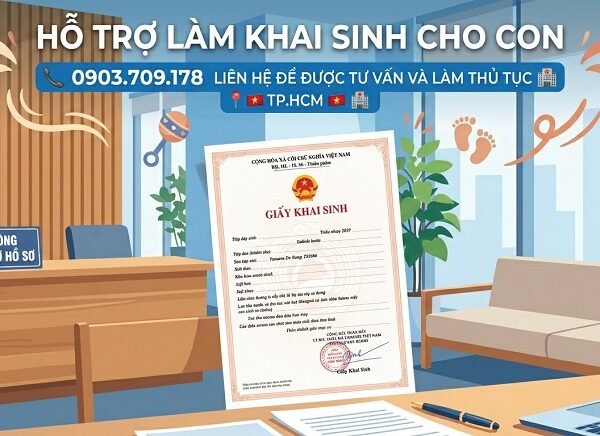 Dịch vụ hỗ trợ làm giấy khai sinh cho con ngoài giá thú tại TP.HCM