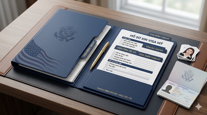 Hồ sơ xin visa Mỹ diện du lịch, công tác và thăm thân