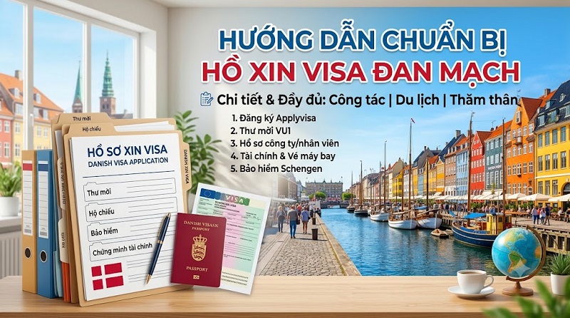hướng dẫn hồ sơ xin visa Đan Mạch